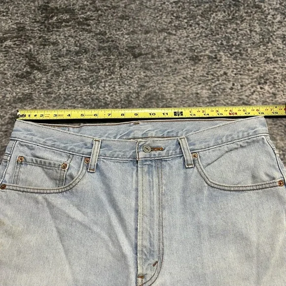Levi's 505 Denim Shorts Mens 36 Blue Regular Fit Jorts Vintage Y2K - Picture 8 of 14